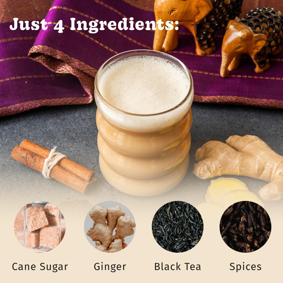 Bhakti Chai Tea Concentrate | Original, Organic Fresh Ginger, Black Tea, Sweetened, Spiced, Dairy-Free, Vegan (Pack of 2)