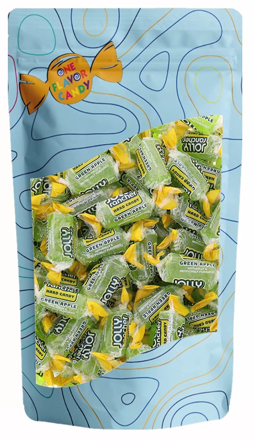 Jolly Rancher World'S Best Flavored Fruit Hard Candy Bulk Candies In Sealed Bag 32Oz Tasty Yummy Perfectly Delicious Time (Green