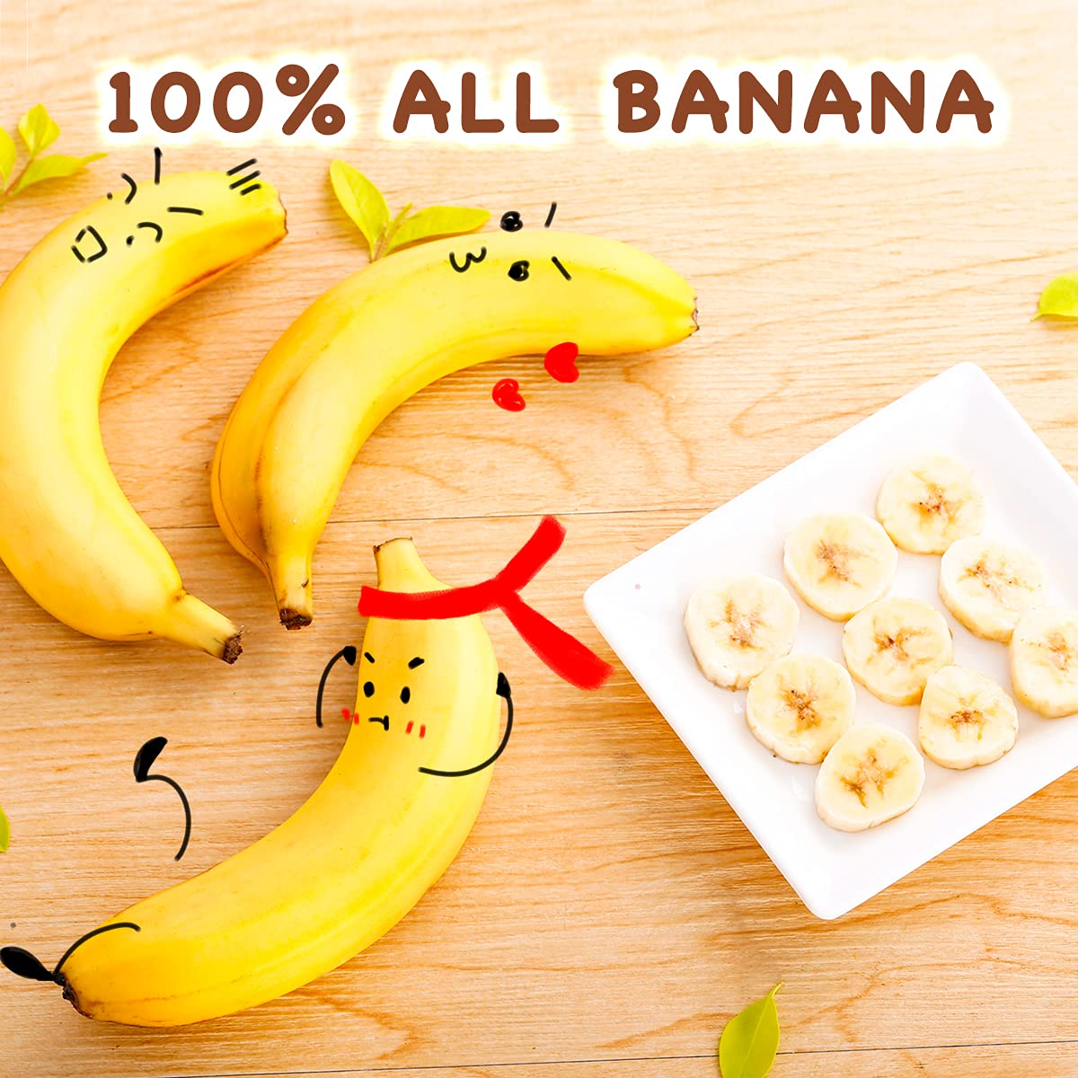 ONETANG Freeze-Dried Fruit Banana Chips, 10 Pack Single-Serve Pack, Non GMO, Kosher, No Add Sugar, Gluten free, Vegan, Healthy S