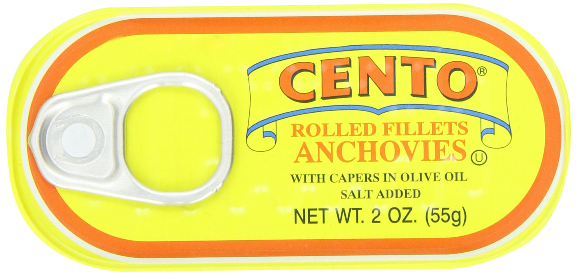 Cento Rolled Fillet Anchovies, 2 Ounce Tins (Pack of 25)