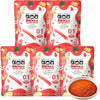 MISSLEE Tteokbokki Sauce Mix (5 Pack, 2 Servings Each), Level 1 Non-Spicy, Korean Powder Sauce for Mild Dishes and Stir-Fries
