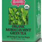 Brew La La Organic Green Tea - Moroccan Mint - 50 Count - Low Caffeine Gourmet Tea