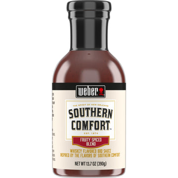 Weber BBQ Sauce, Southern Comfort Whiskey Flavor, 13.7 Ounce, Model 1165755