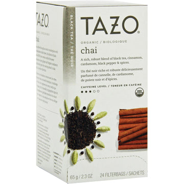 Tazo Organic Chai Tea Bags, Box Of 24