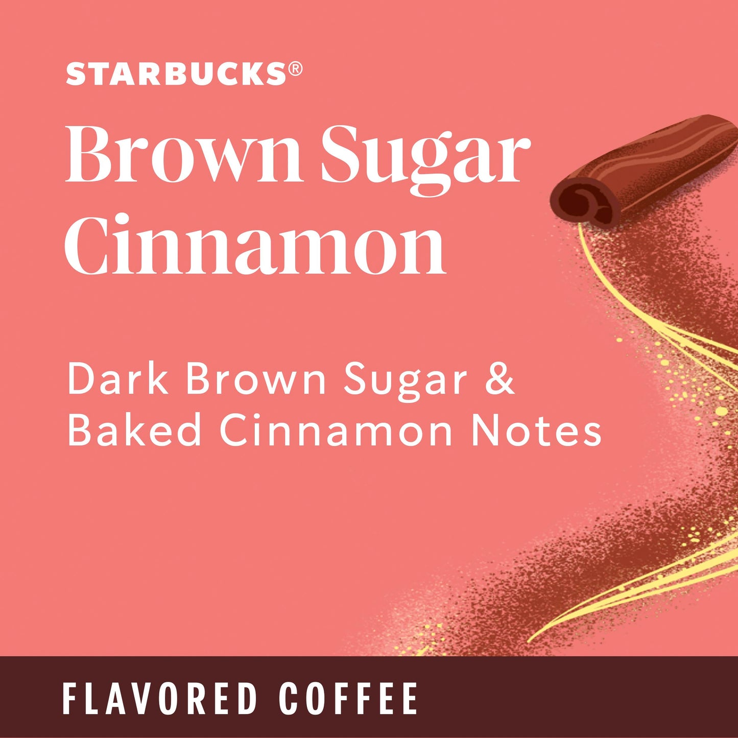 Starbucks K-Cup Coffee Pods, Brown Sugar Cinnamon Flavored Coffee For Keurig Coffee Makers, 100% Arabica, Limited Edition, 1 Box
