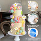 46 Pcs Boho Cake Topper Groovy Cake Topper Mini Balls Acrylic Cake Topper Retro Hippie Daisy Flower Cake Topper For Cake Decorat