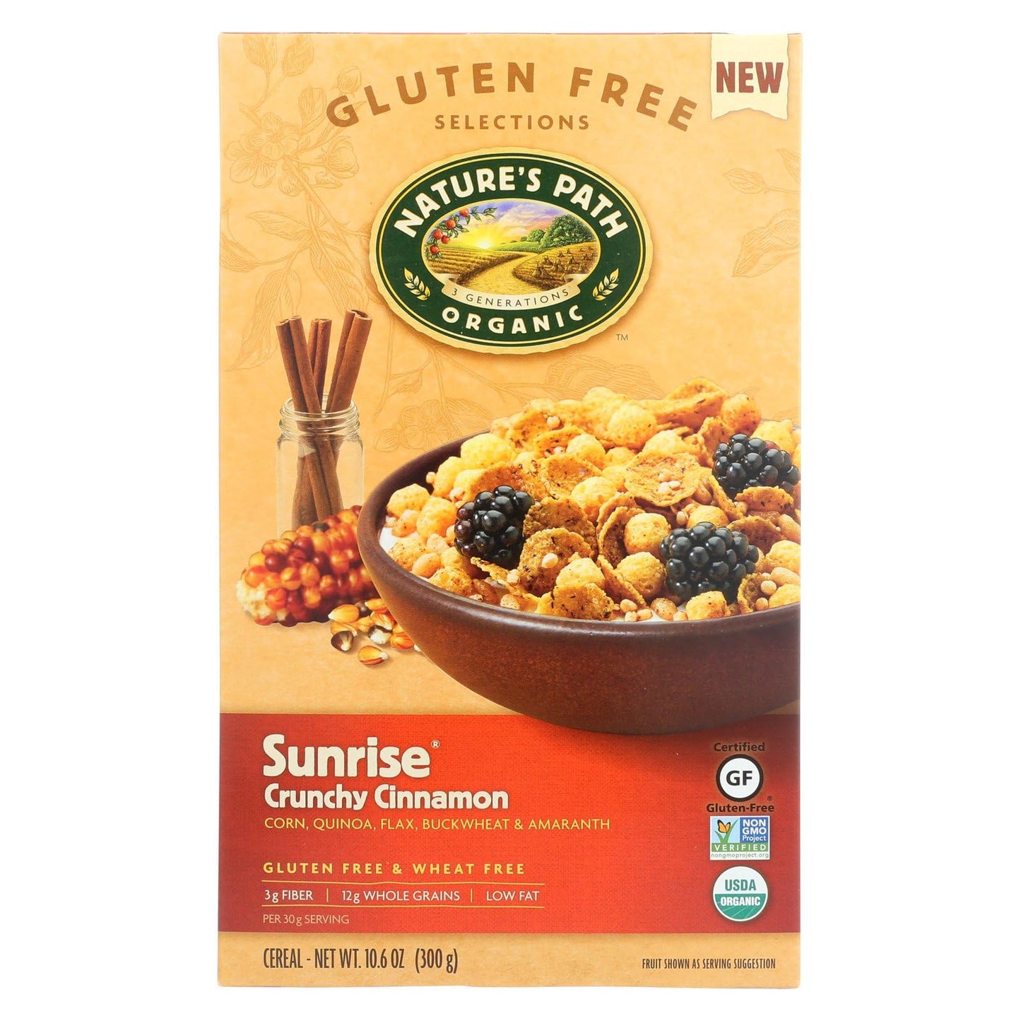 Sunrise Crunchy Cinnamon (Case of 12)