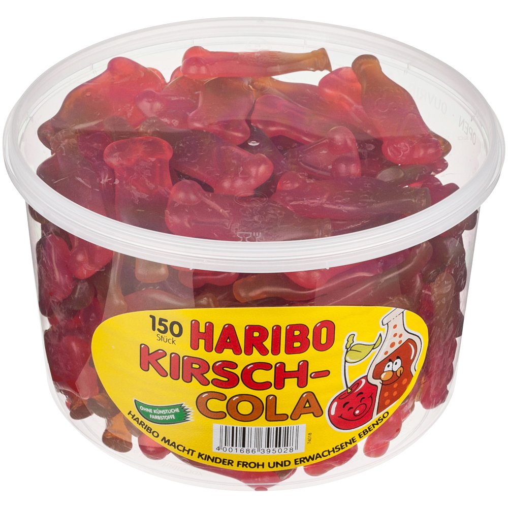 Haribo Cherry-Cola 150 Pieces In Tub 1350 G