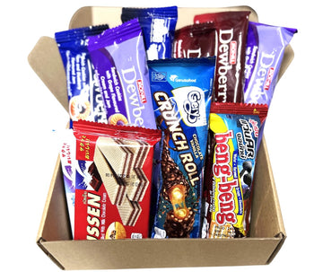 Thai Cookies & Wafers Snack Bundle - 10-Pack Assorted Sweet Treats Gift Box from Thailand