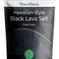 Viva Doria Hawaiian Black Lava Sea Salt, Fine Grain, Lava Salt, 2 lb (907 g)