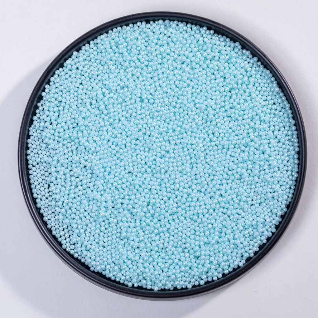 Blue sprinkles Edible Pearl 130g 4.6OZ,Cake Dessert sprinkles,Cookie sprinkles,Sugar Pearl, Edible Candy Pearls for Cake Cupcake