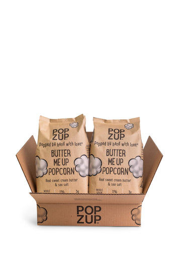 Popzup Popcorn - Popped & Seasoned By Hand With Pure And Simple Ingredients, Gluten Free And Non-Gmo (Butter Me Up)