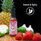 Strawberry Serrano Natural Hot Sauce by Fat Cat Gourmet | Sweet & Spicy Flavor | For Chicken, Seafood, Pork, Ham & More | Mild H