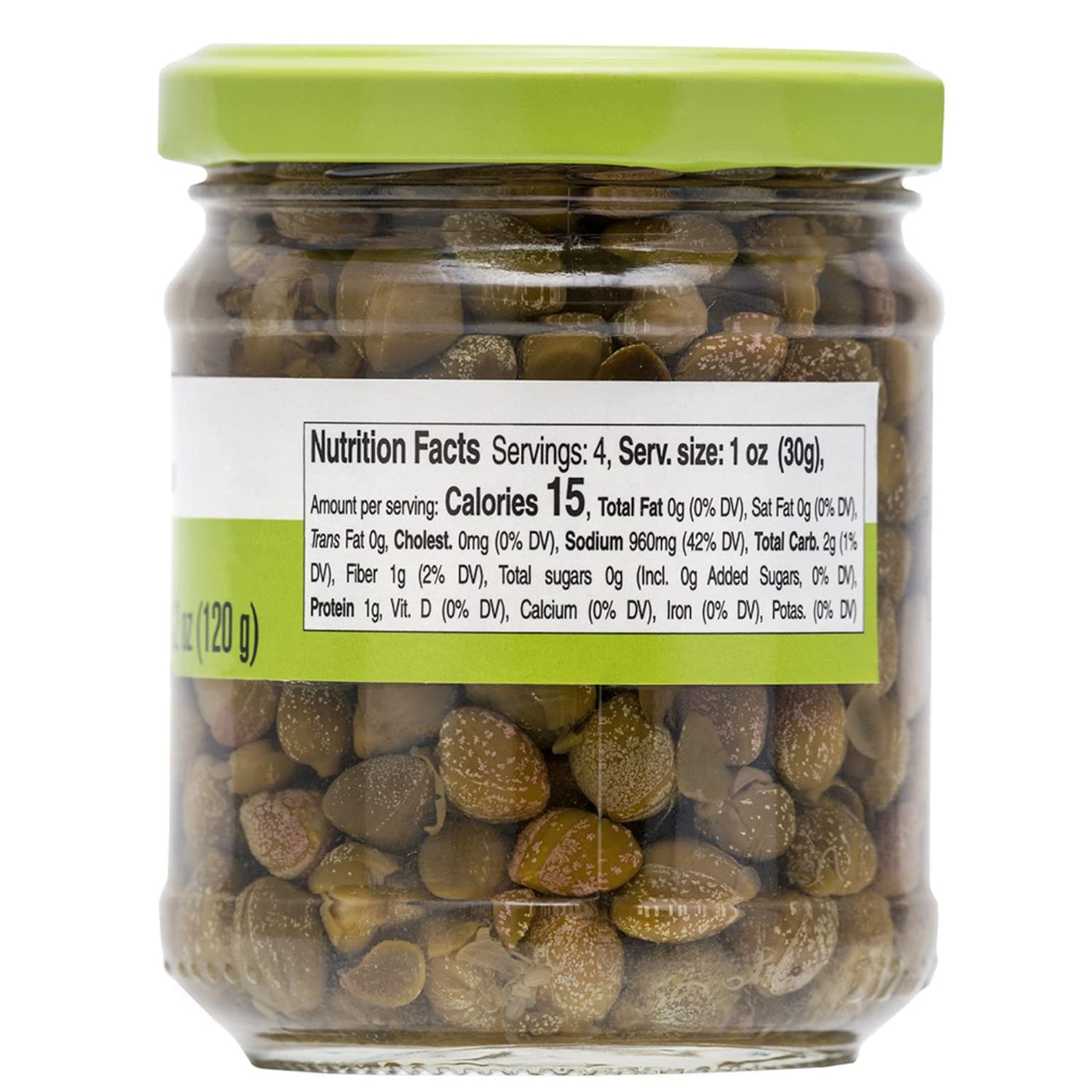Capers, #9, Premium Quality Italian Capers In Brine, Jar, 7.1 Oz (200G), Product Of Italy, Fratelli D'Amico