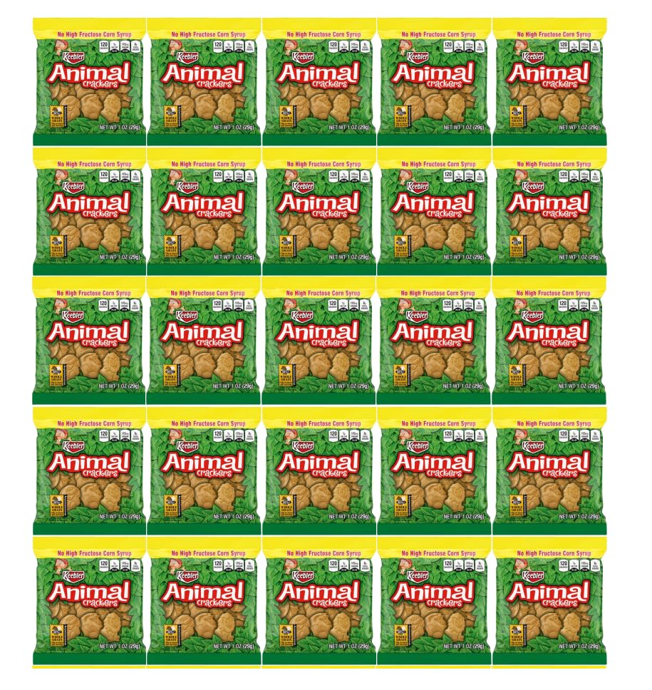 Animal Crackers, Crackers individual bags, Variety Crackers Snack Bulk Packs - Graham Cracker, Keebler, Whole Grain, No High Fru