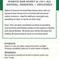 Stakich Raw Honey - Unprocessed, Unheated - 5 Pound (80 Ounce)