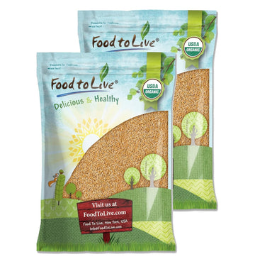 Food to Live Organic KAMUT Khorasan Wheat Berries, 25 Pounds - 100% Whole Grain, Sproutable for Wheatgrass, Non-GMO, Kosher, Bul