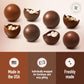 elegant  Hot Chocolate  s  4 Pack Hot Cocoa Balls Holiday Christmas Gift Set with Peppermint  Caramel  Dark and Milk Chocolate Flavors  Individually Wrapped Gourmet Cocoa Balls