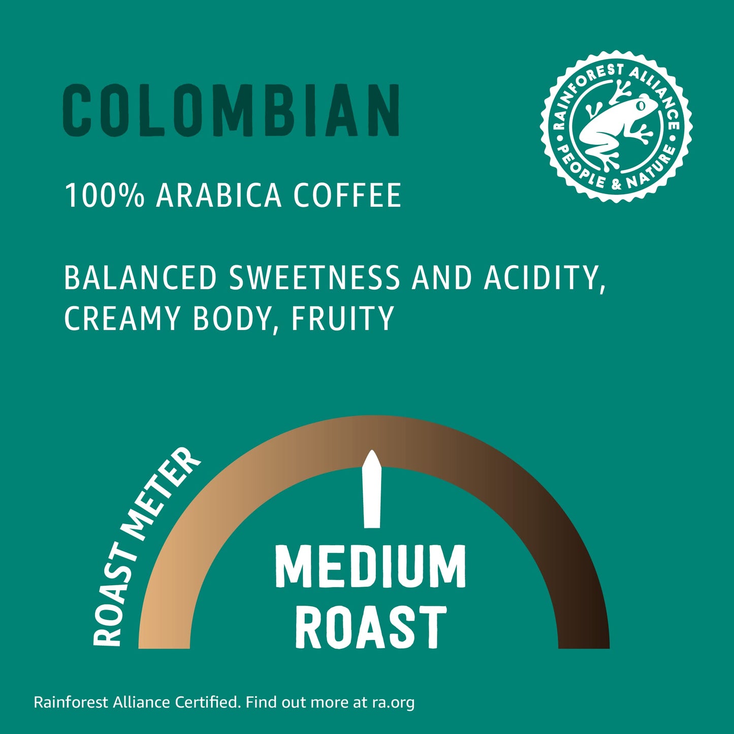 Happy Belly Colombian Coffee Pods, Medium Roast, Compatible with K-Cup Brewer, 96 Count