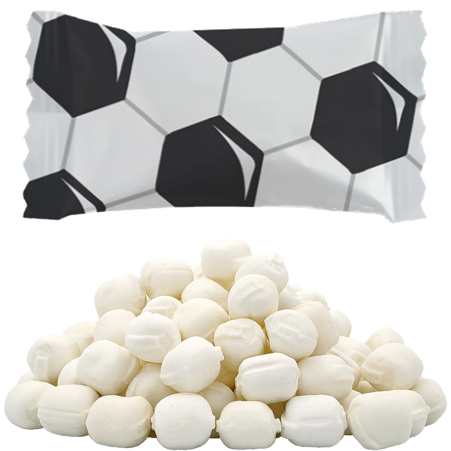 The Dreidel Company Soccer 275 Pieces Sports Buttermints, Mint Candies, After Dinner Mints, Butter Mint Candy, Fat-Free, Kosher Certified, Individually Wrapped