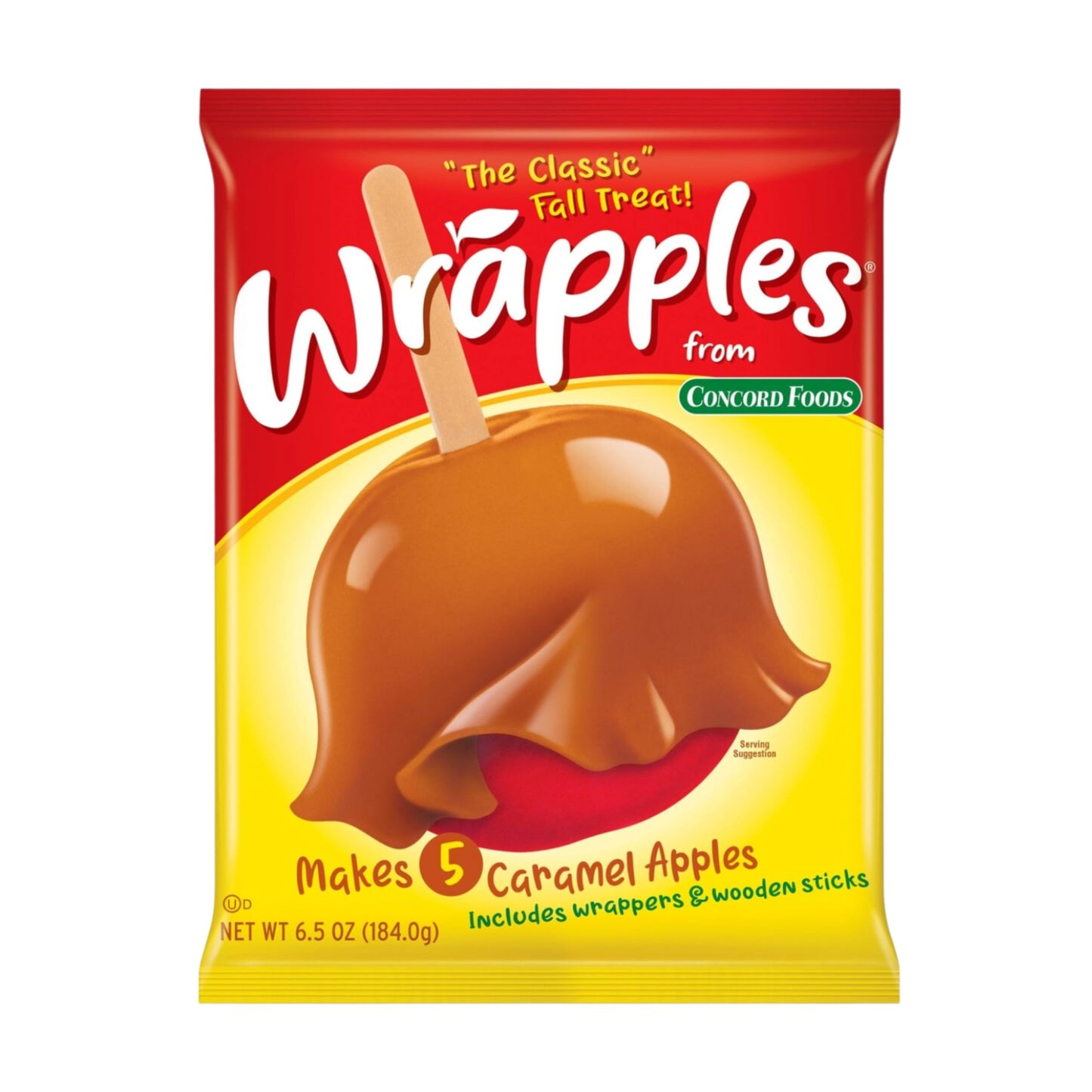 Concord Foods Caramel Apple Wraps, Easy Treats, 6.5 oz (Pack of 1)
