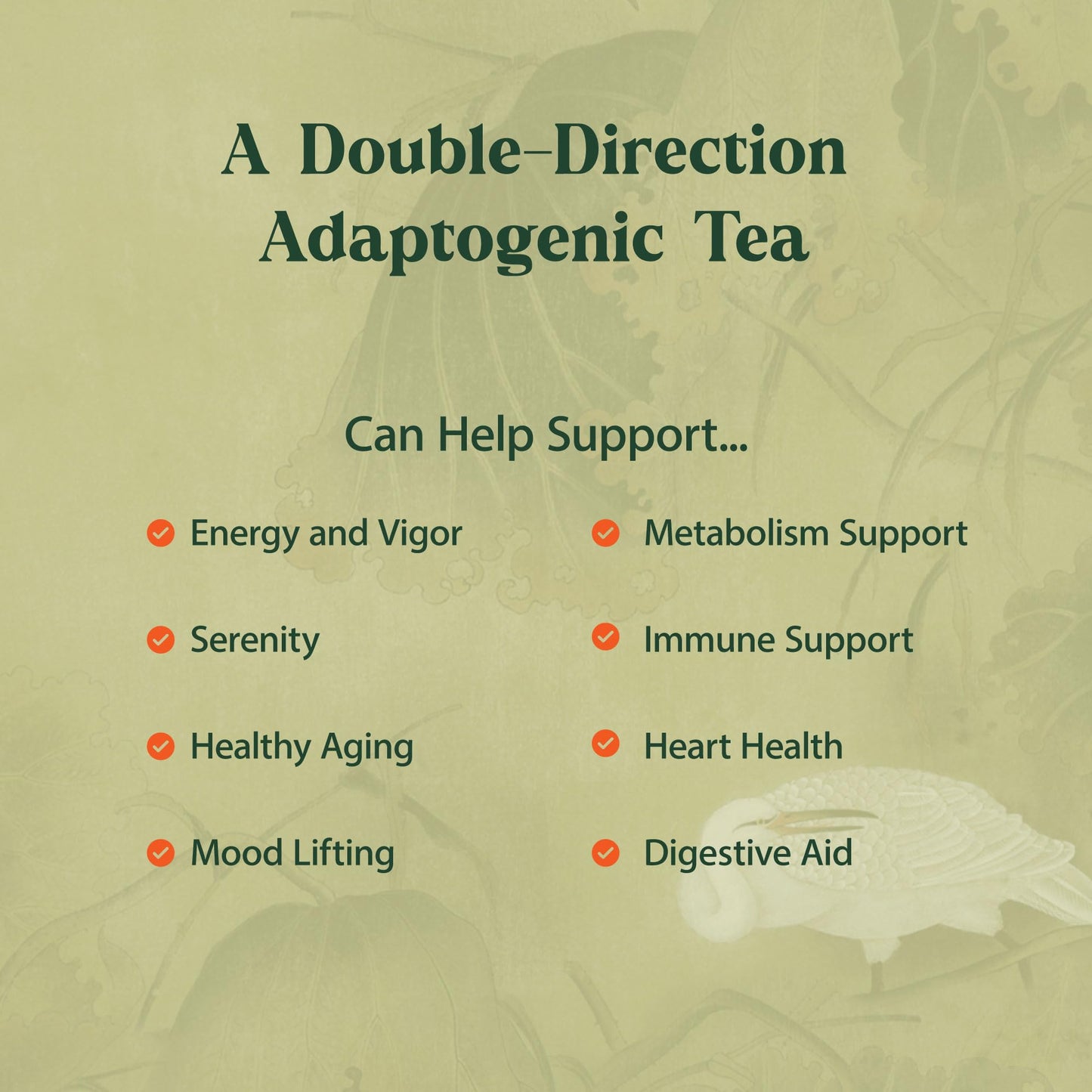 Dragon Herbs Spring Dragon Longevity Tea - Herbal Tea with Gynostemma, Schizandra, Goji Berry - Caffeine Free, 20 Bags, 60 Servings