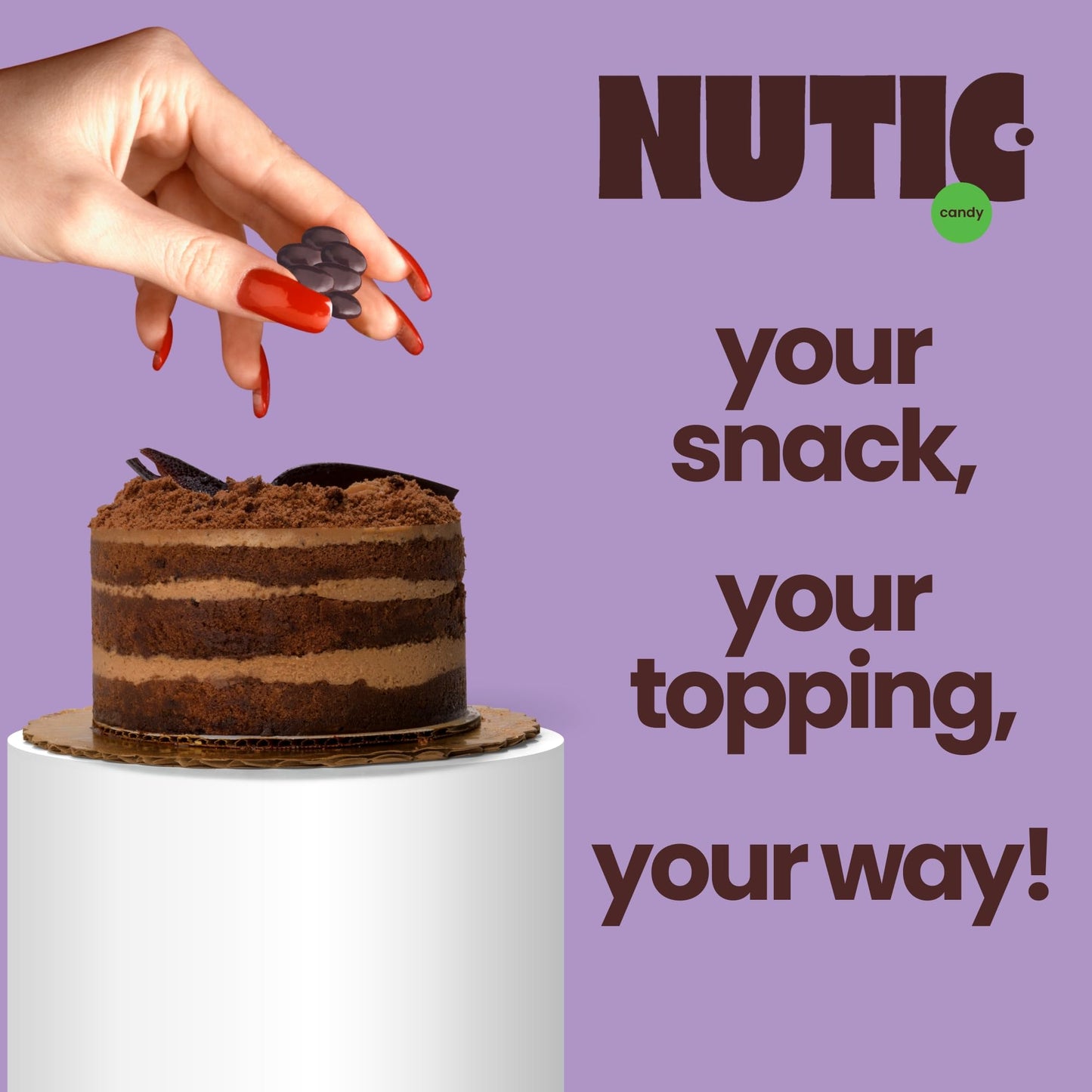 Nutic Gourmet Chocolate Covered Raisins - Dark Chocolate, Bulk Bag Of Candy Snacks, Perfect For Movies, Bites Of Raisins & Choco
