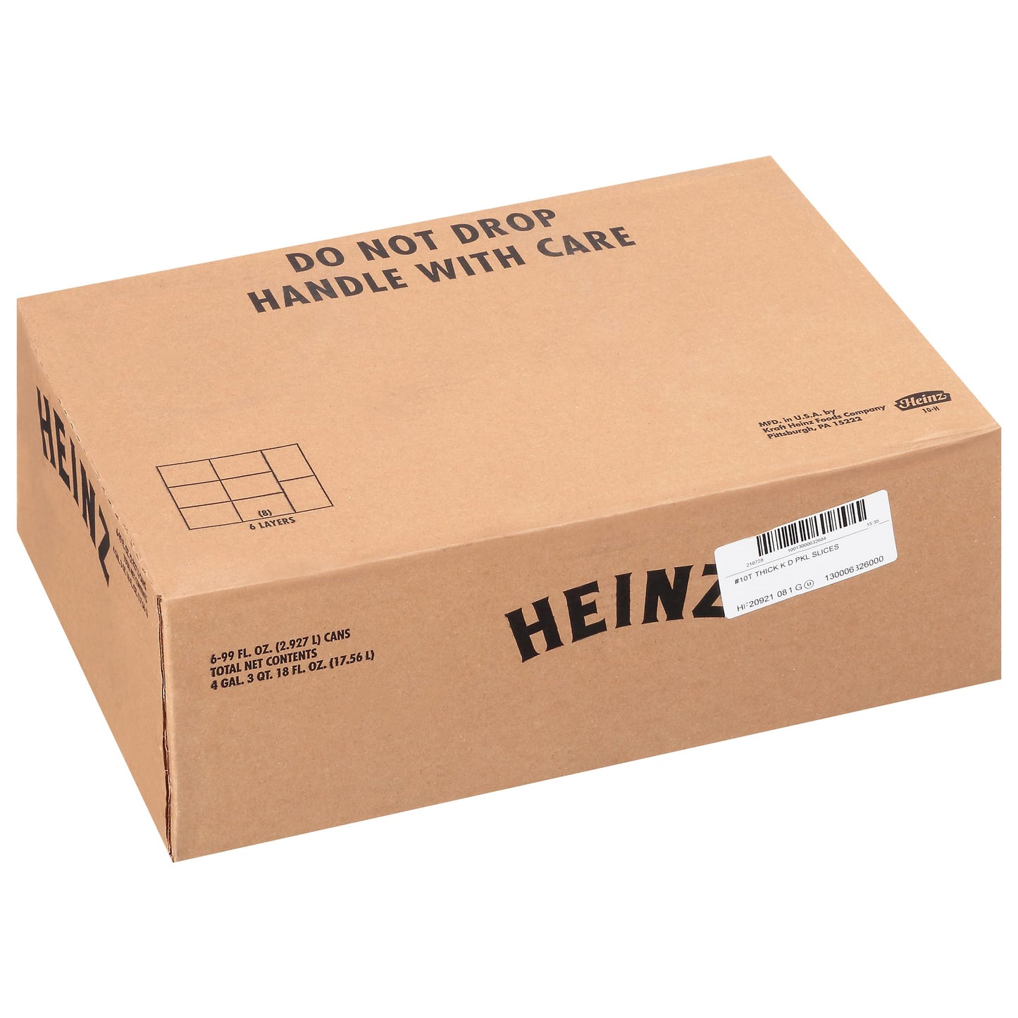 Heinz Kosher Dill Pickle Slices #10 Can (6 Ct Casepack, 6.2 Lb Cans)