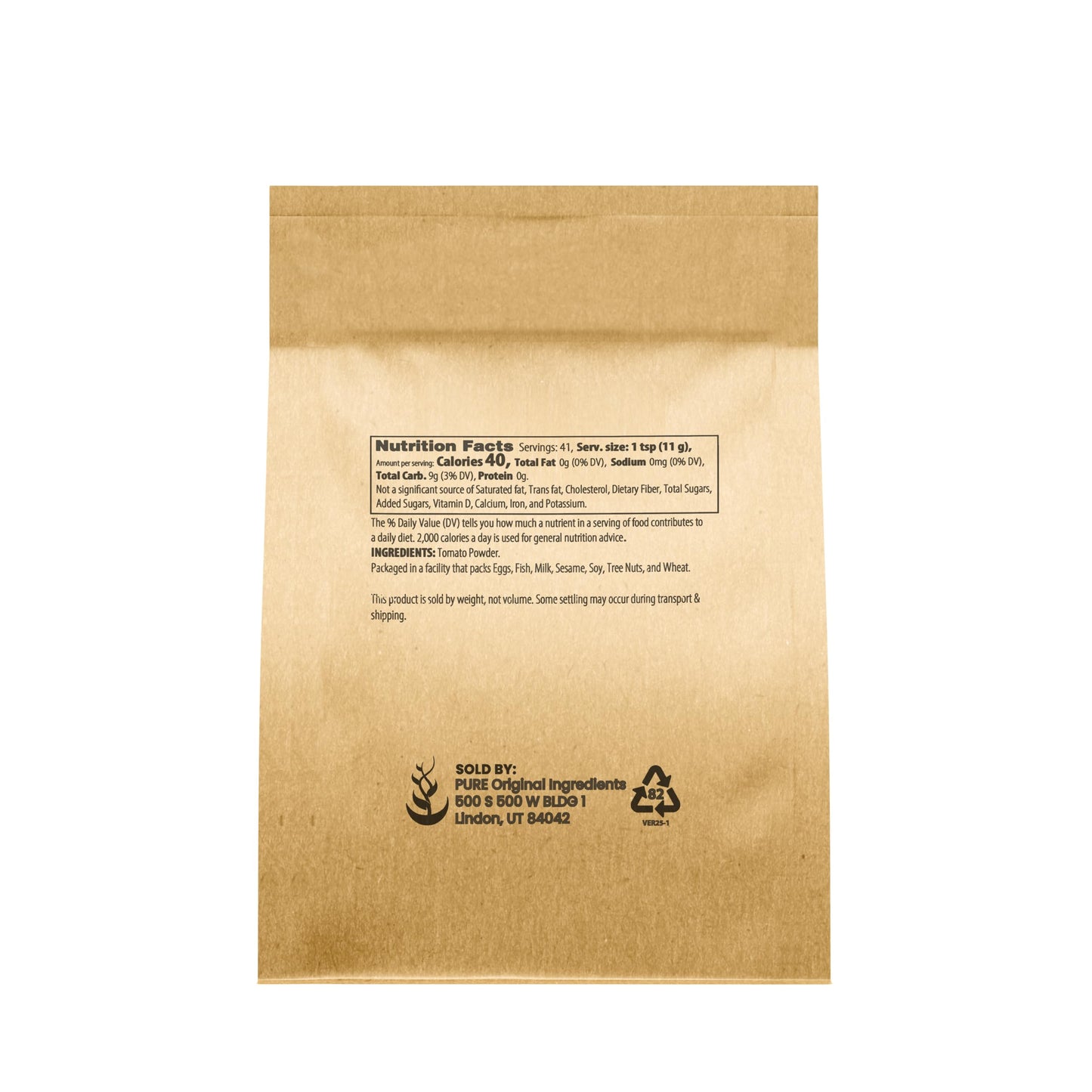 Pure Original Ingredients Tomato Powder (1 lb) Rich & Full of Flavor, Thickens Sauces & Soups