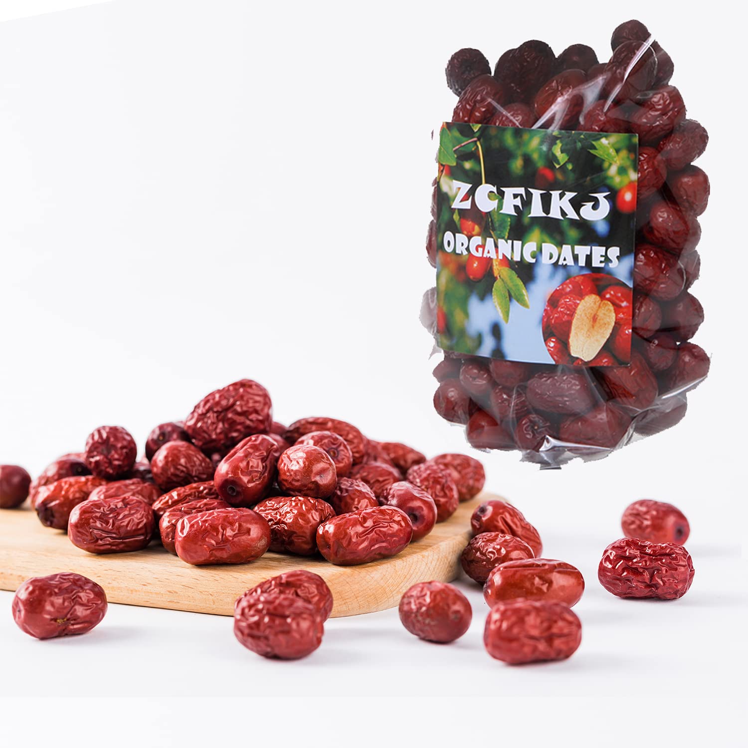 Jujube Date,Chinese Red Jujube Dates,Dried Red Date Jujubes 18 oz Organic Jujube All-Natural Non-GMO Red Dates 500g Healthy Drie