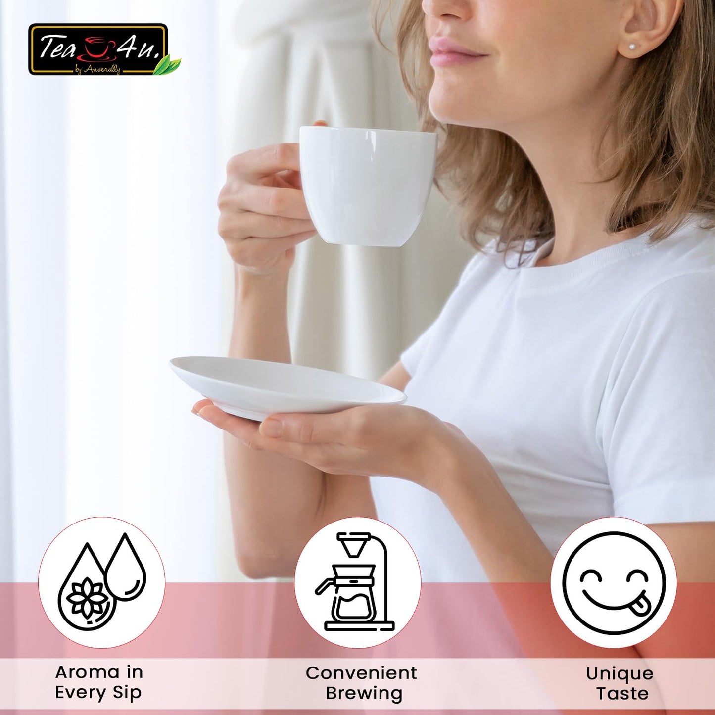 Tea4U Flavored Black Ceylon Teabags - Strawberry | Ideal Quality From Sri Lanka'S Finest Leaves And Expertly Blended - 25 Count