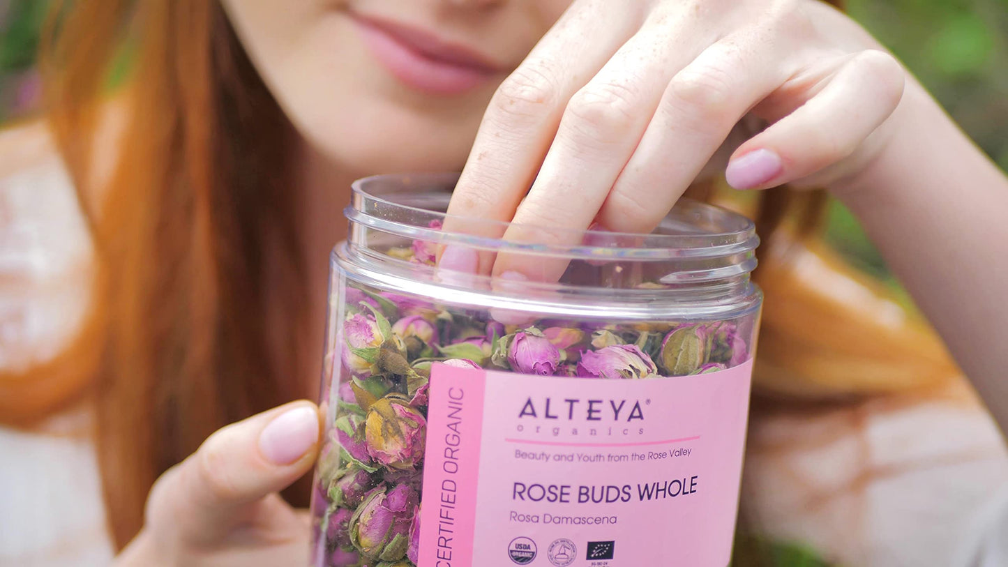 Alteya Organics Rose Bud Tea, USDA Organic, 2.82 Oz, Herbal Tea, Model AO-RB-BG