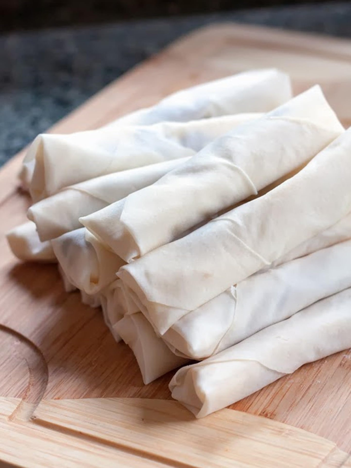 Generic Menlo Wrappers Lumpia Wrapper, 3 Packs, 30 Sheets, 16 oz per pack, Easy Peel, Extra Crispy, 6-7 x 4-5 inches