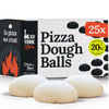 Poco Bero Pizza Dough - 25 x 10 oz Frozen Pizza Dough Balls - Perfect Pizza Oven Accessories for 12-inch Pizzas - Fresh NY Style Pizza - Works in Pizza Oven and Conventional Oven