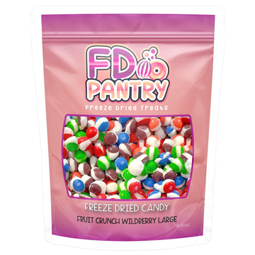 Freeze Dried Fruit Crunch Candy Large (Wildberry, 1 Pound) 16 Oz