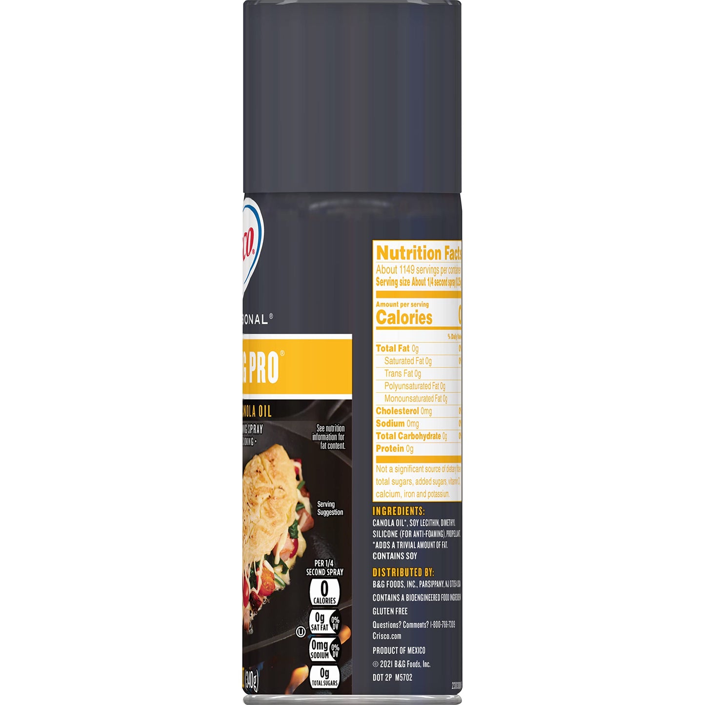 Crisco Professional No-Stick Cooking Spray, Cooking Pro, 12 Ounce