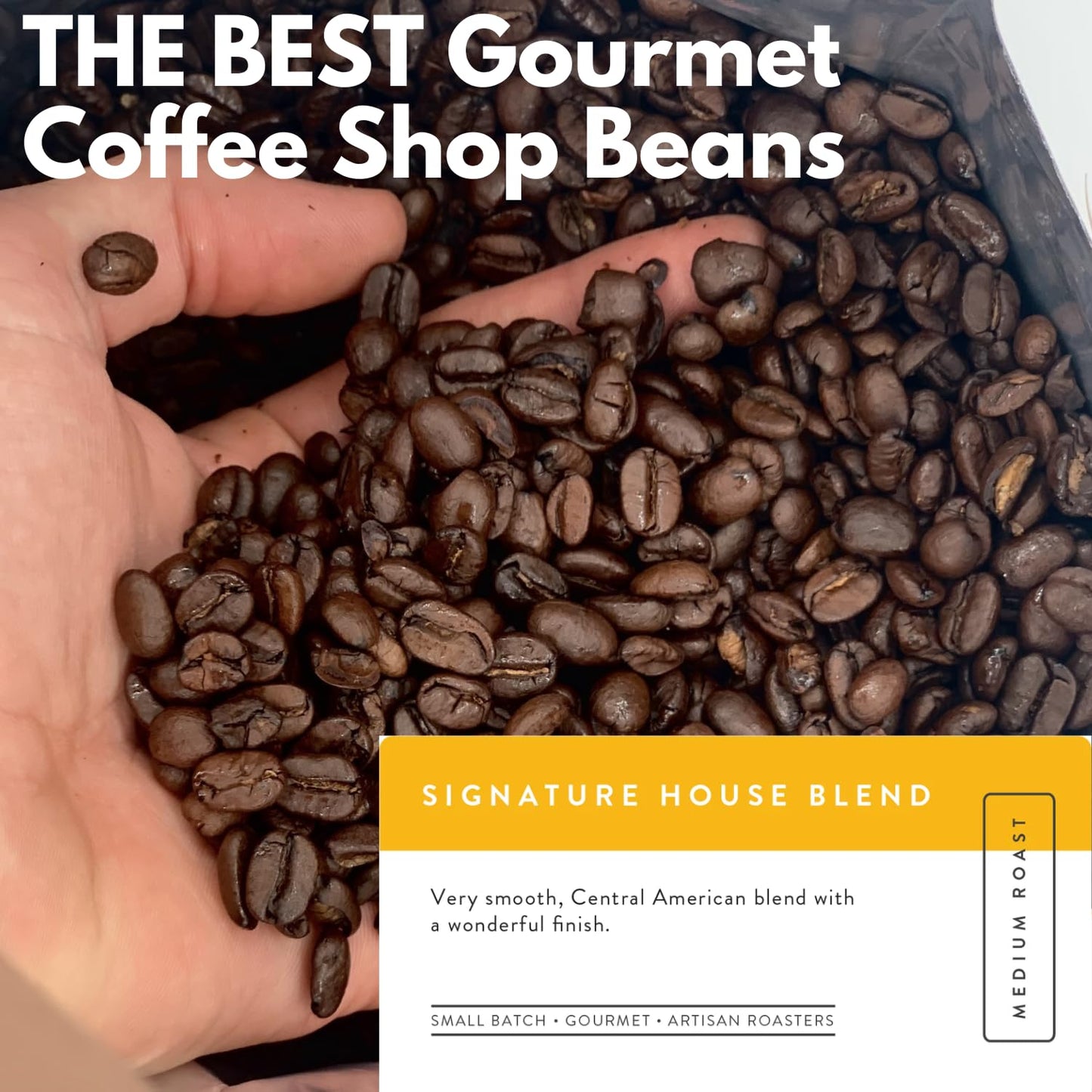 Sarasota Coffee Whole Bean Signature House Breakfast Blend | Medium Roast Gourmet Coffee Beans | Low Acid, Mold Free, Specialty