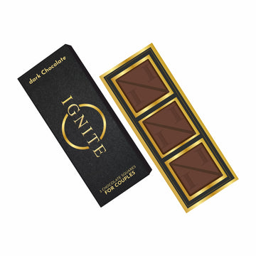 Ignite Chocolate Bars (1 Box) | Luxurious Dark Chocolate for Uplifting Mood & Vitality | Ideal for Men & Women,Vegetarian & Glut