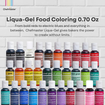 Chefmaster Forest Green Liqua-Gel Food Coloring, 0.7 Fl Oz, Professional-Grade Dye for Icing and Fondant, Fade-Resistant