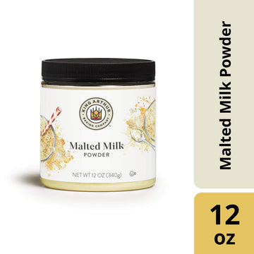 King Arthur Malted Milk Powder: Premium Baking Ingredient for Classic Diner-Style Sweetness, Ideal for Milkshakes, Pancakes, and