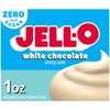 Jell-O White Chocolate Zero Sugar Instant Reduced Calorie Pudding & Pie Filling Mix, 1 oz. Box