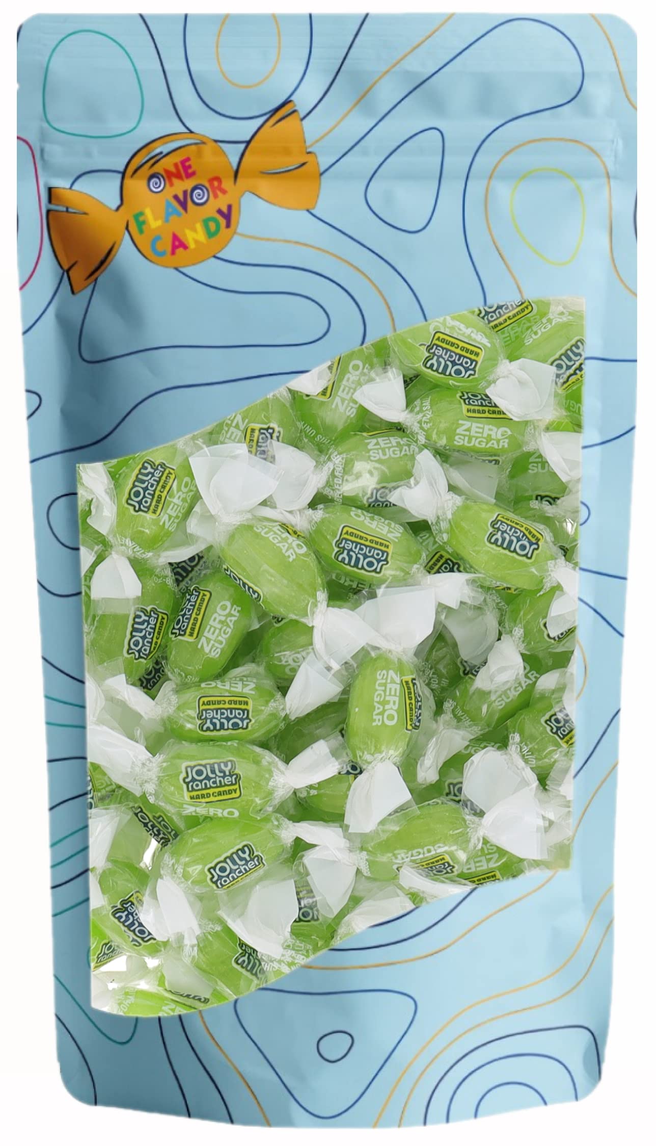 Jolly Rancher World's Best Flavored Fruit Hard Candy Bulk Candies in Sealed Bag Tasty Yummy Perfectly Delicious Time (Sugar Free