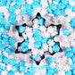 Snowflake Sprinkles Edible, Winter Sprinkles, Blue And White Snowflake Sprinkles, Frozen Sprinkles For Christmas Cookies, Cupcak