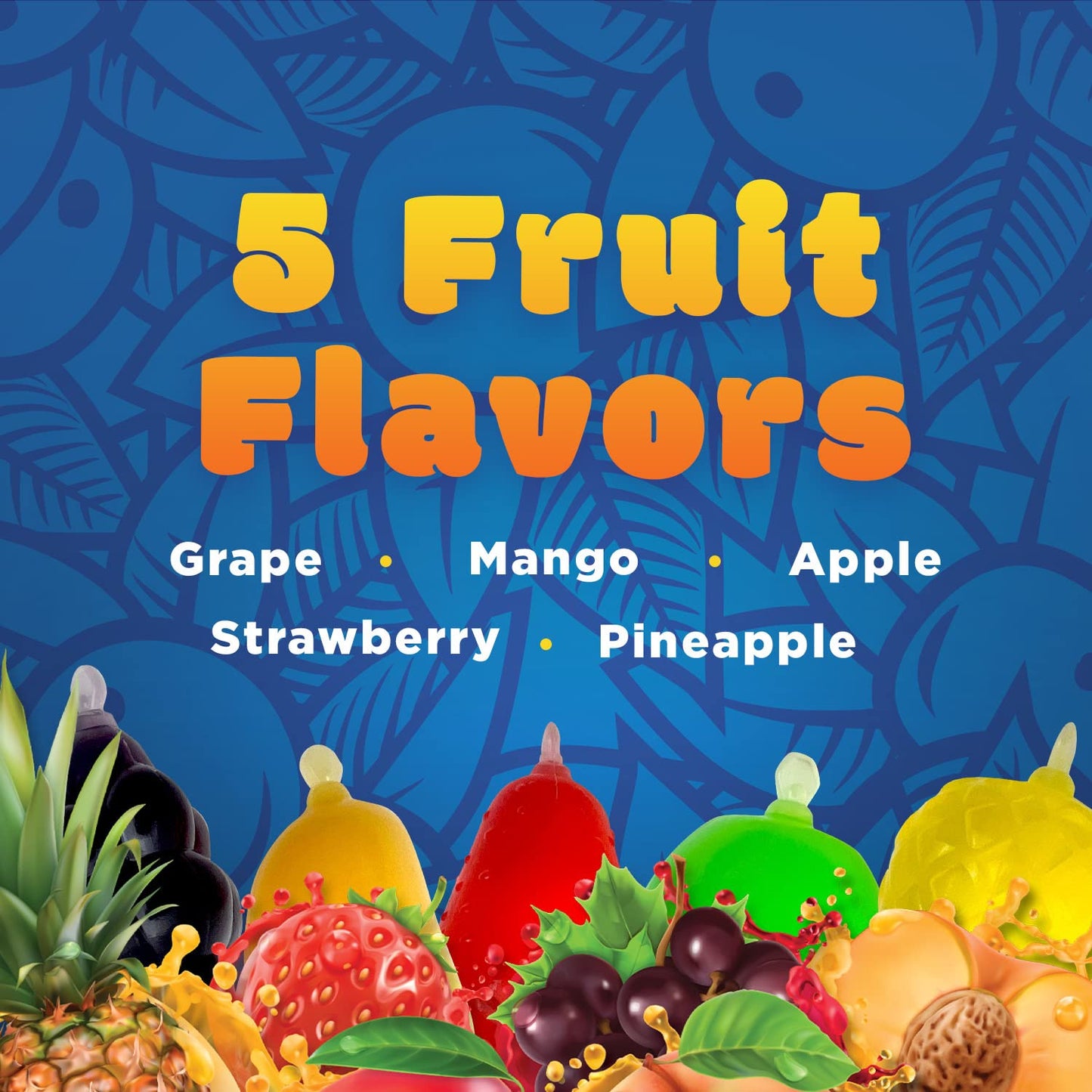 Funtasty Squeezable Fruit Jellies Candy - 25 Count Bag - Assorted Flavors