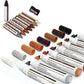 Furniture Markers Touch Up - 17Pcs Furniture Repair Kit, 8 Colors Wood Markers And Wax Sticks With Sharpener Kit Used For Stains