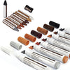 Furniture Markers Touch Up - 17Pcs Furniture Repair Kit, 8 Colors Wood Markers And Wax Sticks With Sharpener Kit Used For Stains