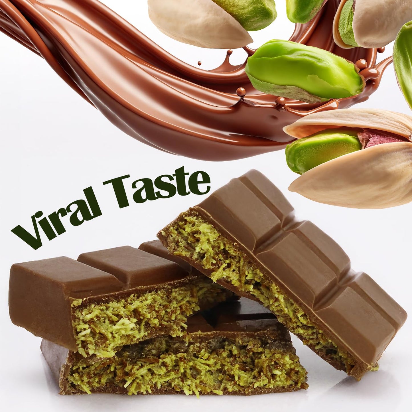 Ceres Gourmet Dubai Pistachio Chocolate Bar – Knafeh-Inspired Milk Chocolate, 2.3 oz (65 g), Mini Size, Crunchy Kataifi & Pistachio-Filled