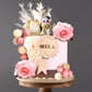 JeVenis Boho Horse Cake Decoration, Plastic Cowgirl Cake Topper, Small, White