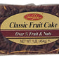 Jane Parker Fruitcake Classic Light Fruit Cake 1 pound (16 Ounce) Loaf in a Collectible Holiday Tin-Holiday Cake-Christmas Cake-