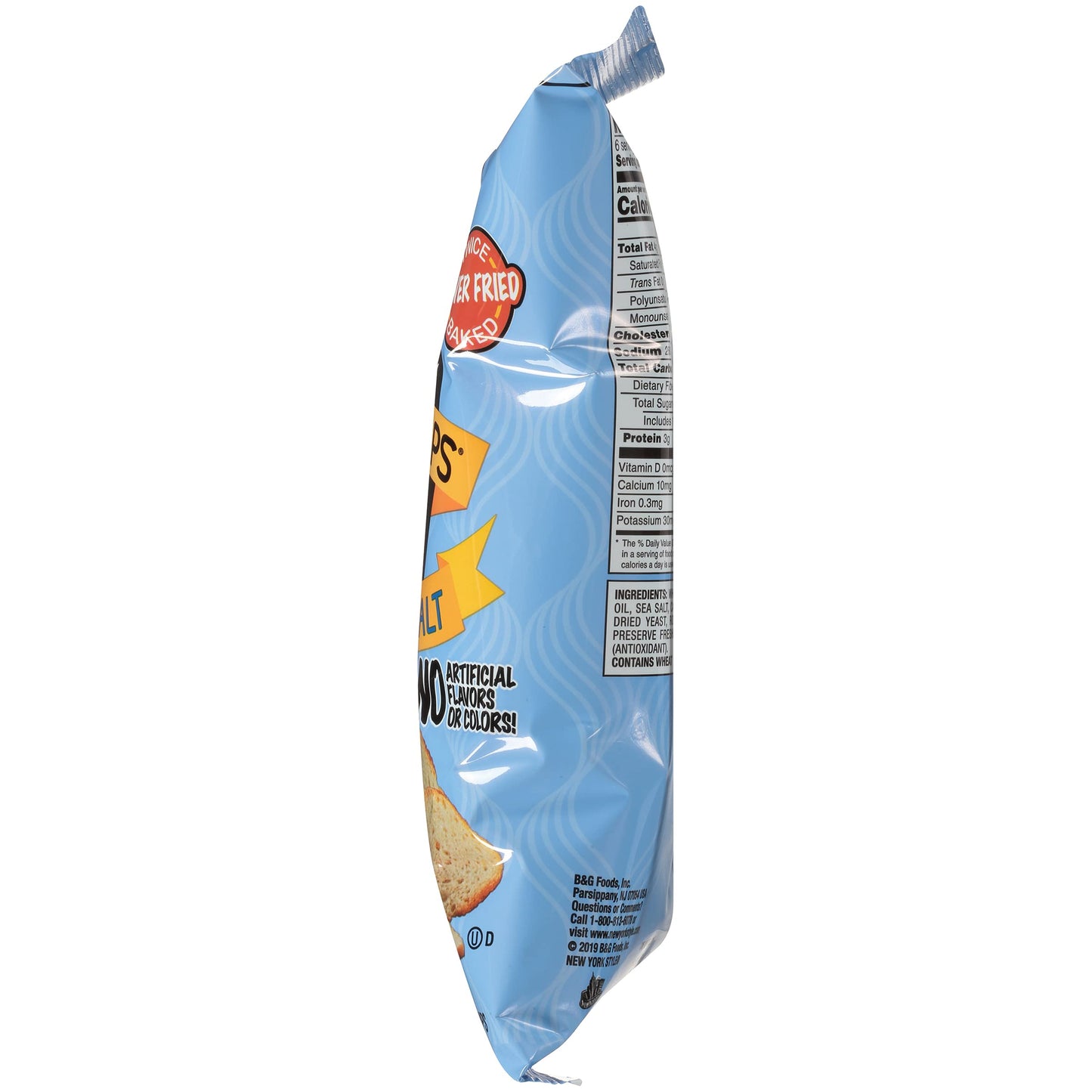 New York Style Bagel Thins, Simply Sea Salt, 6 Ounce (Pack of 2)